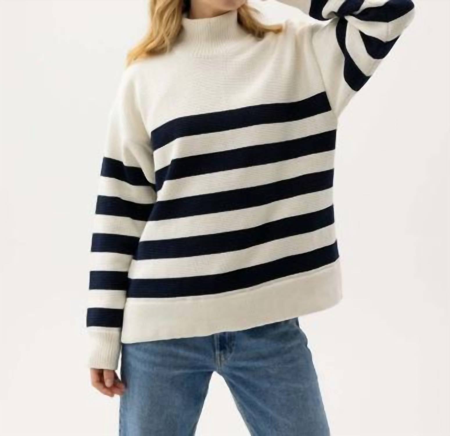 Holebrook Usa - Paulina Striped Knitted Windproof Sweater