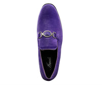 Amali Men's Antonio Dress Shoes in lavender - men's loafer - detail view