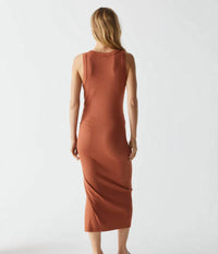Michael Stars - Tala Sleeveless Shirred Seam Midi Dress