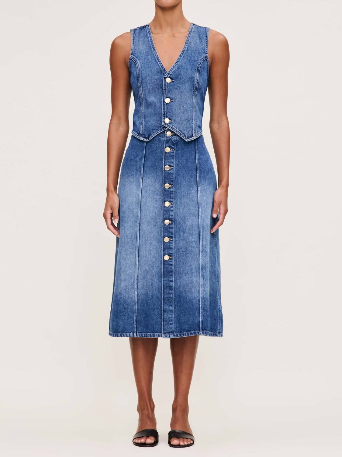Dl1961 - Women'S - Alma Button Front Denim Skirt