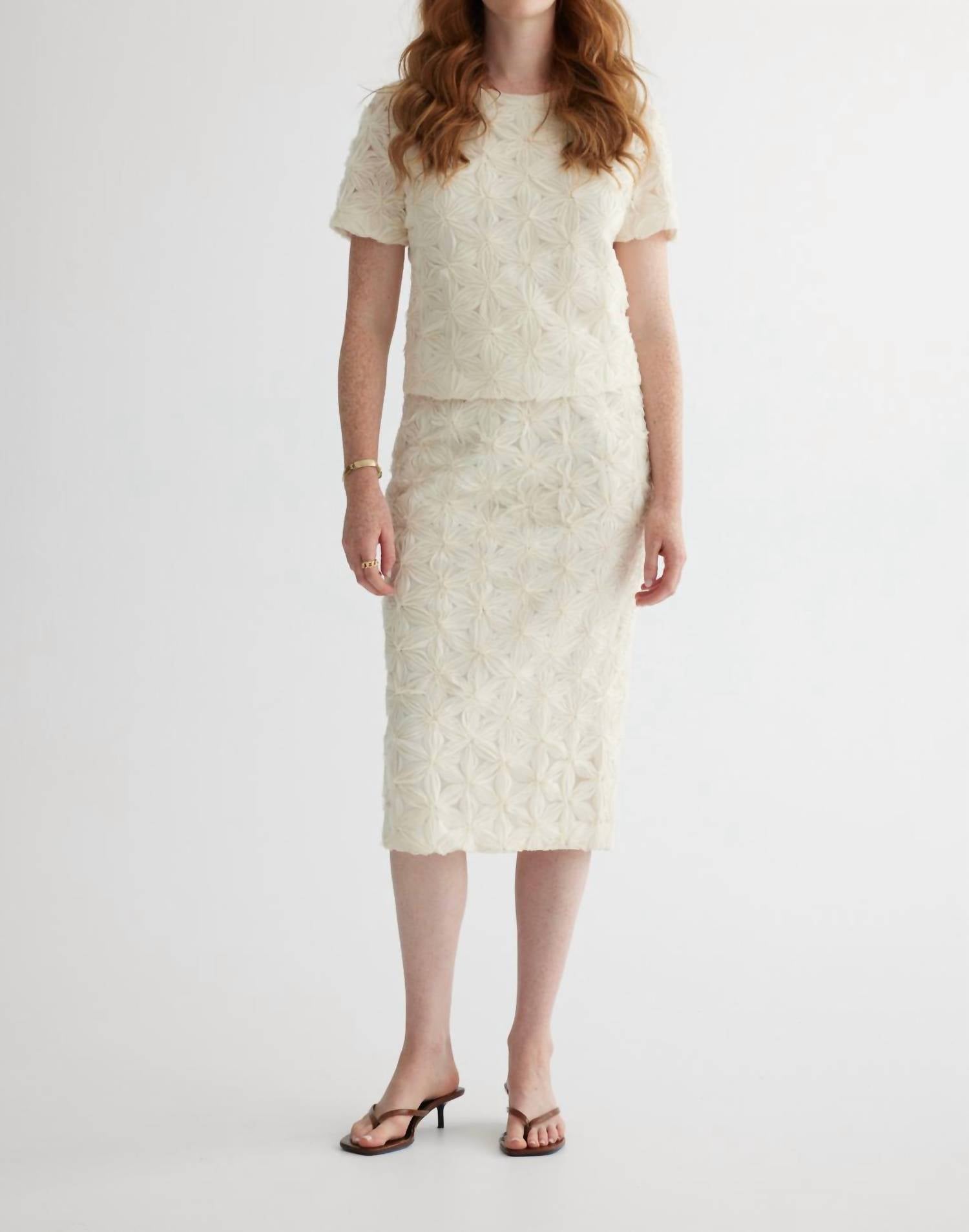 Iris Setlakwe - Fancy Fleur Pencil Skirt