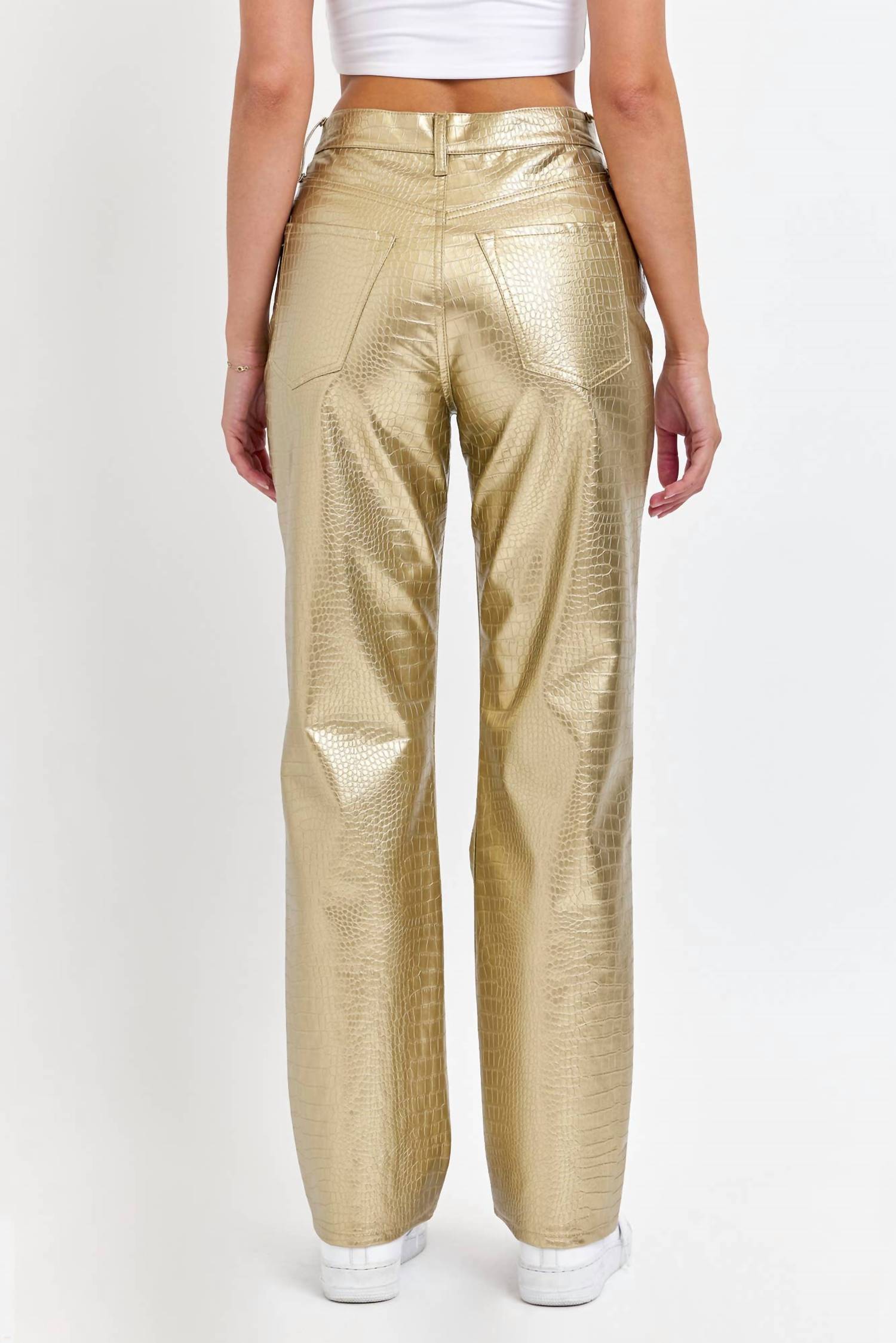 Cello - High Rise Faux Leather Pants