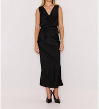 MINKPINK Momento Bias Skirt in black - women's skirt