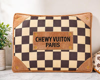 Haute Diggity Dog Checker Chewy Vuiton Bed in tan - item