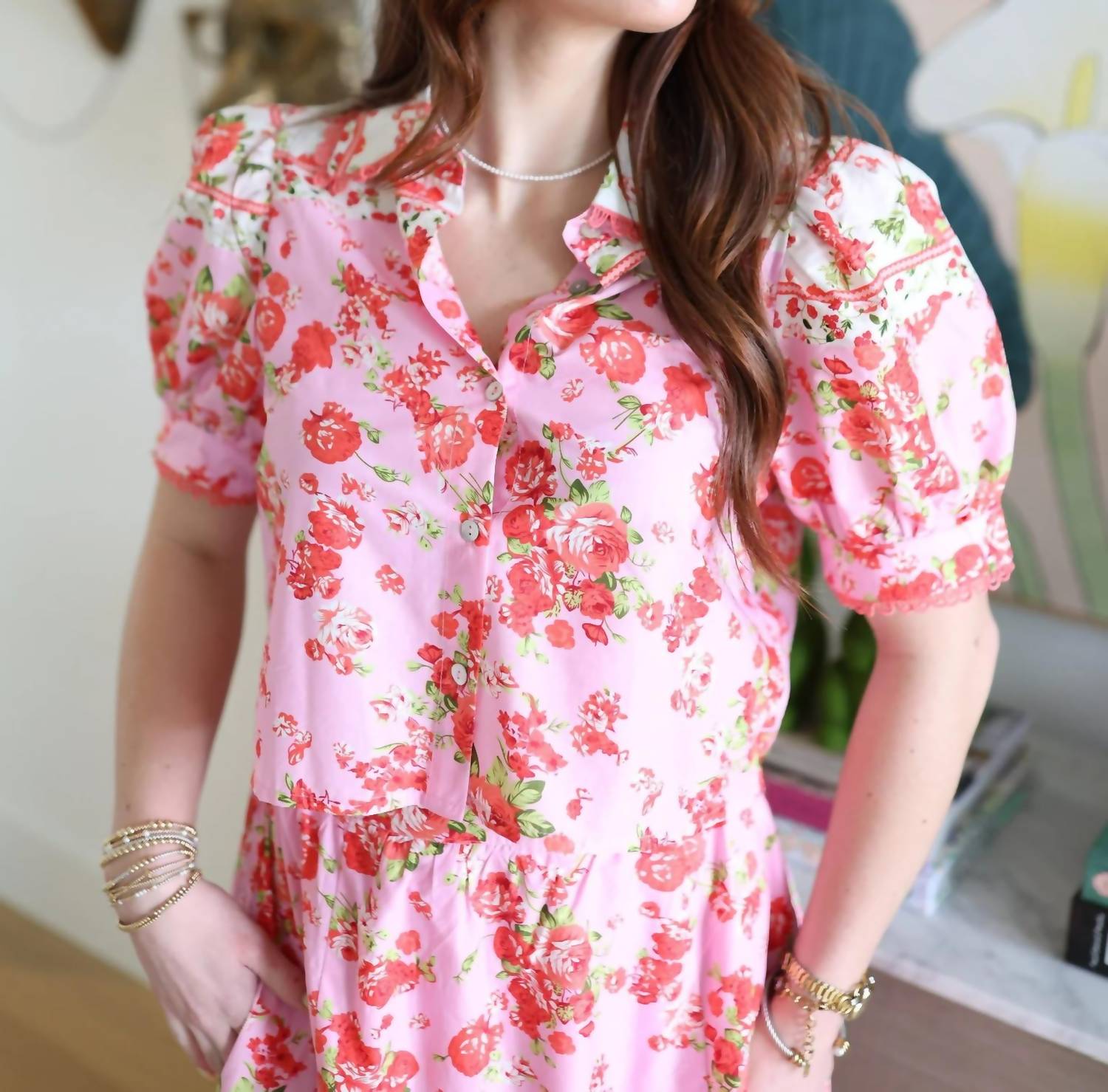 Entro - Anneliese Floral Blouse