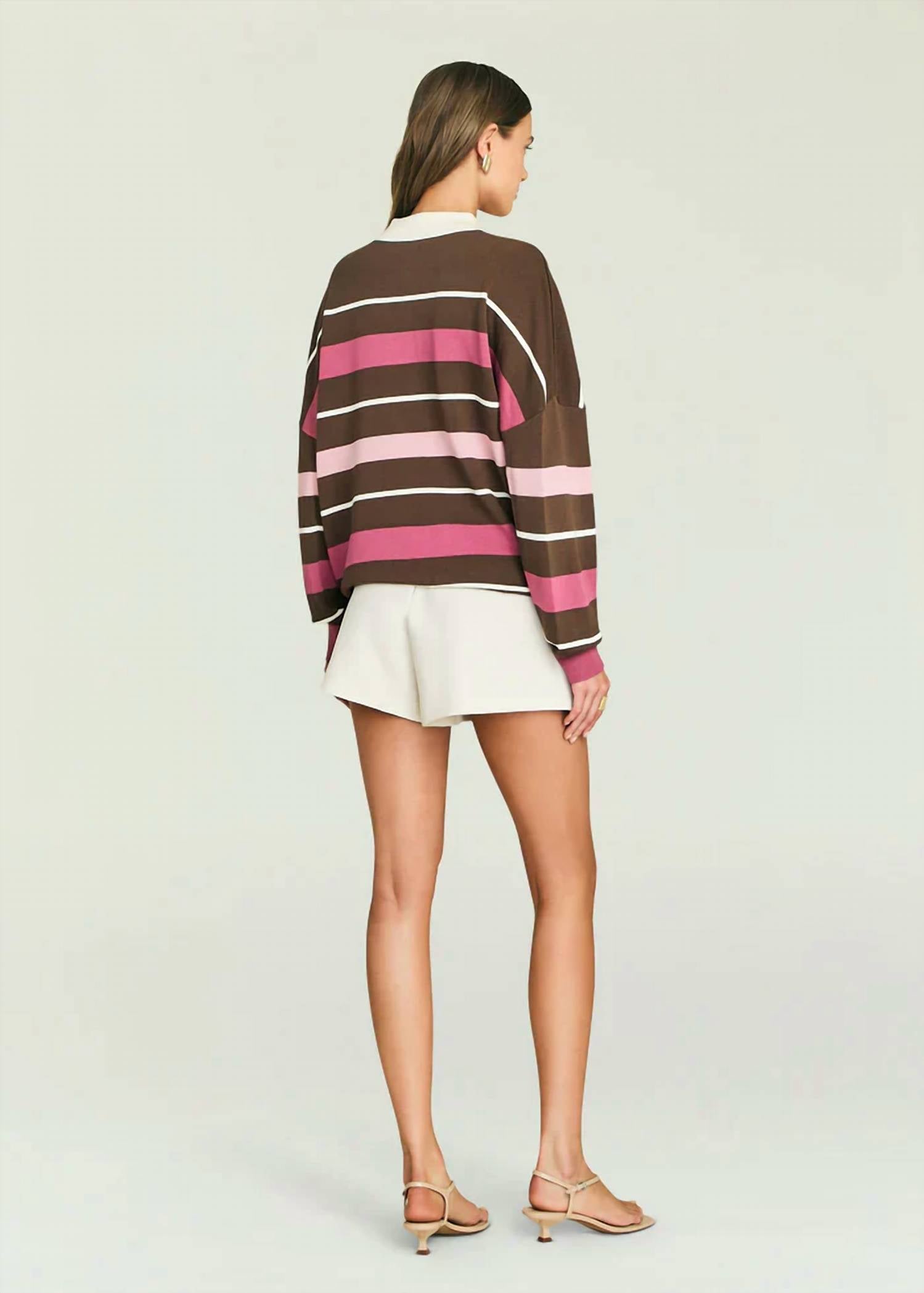 Ser.O.Ya - Taby Button Up Polo Sweater