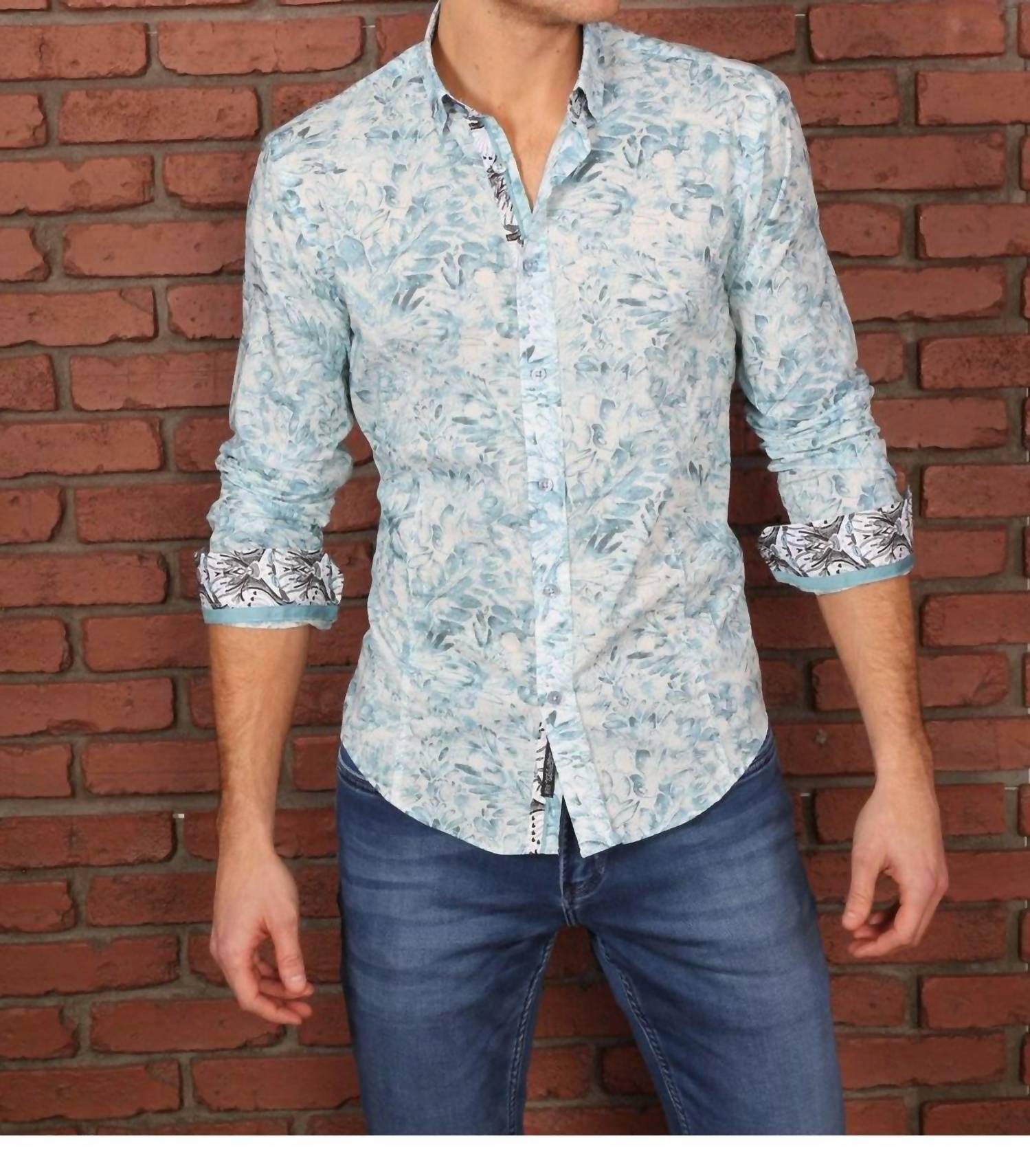 Eight X - Long Sleeve Floral Button Down Shirt