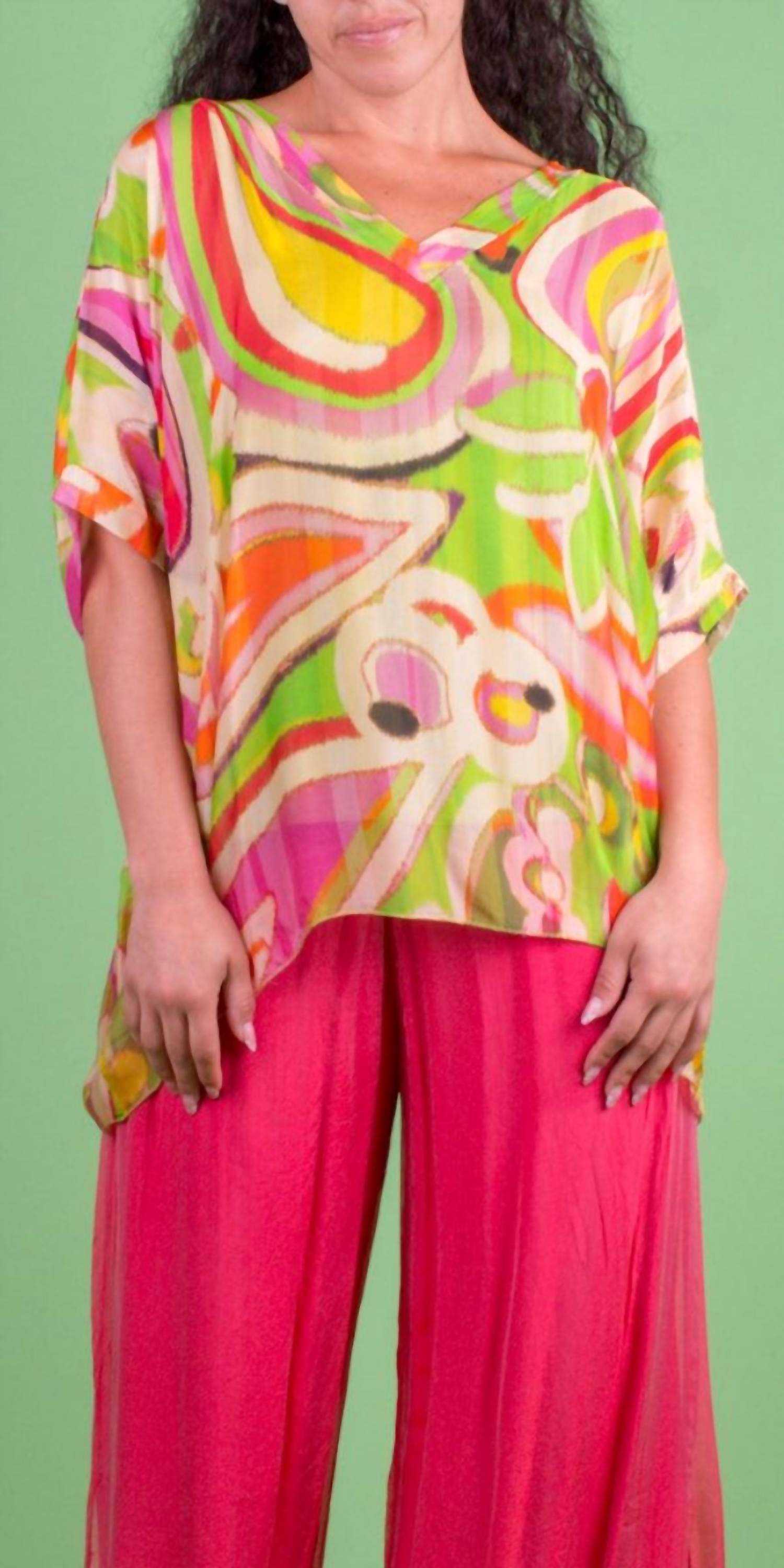 Gigi Moda - Lizane Swirl Print Blouse