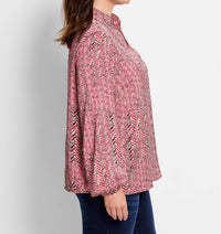 Nic + Zoe - Herringbone Stamp Top