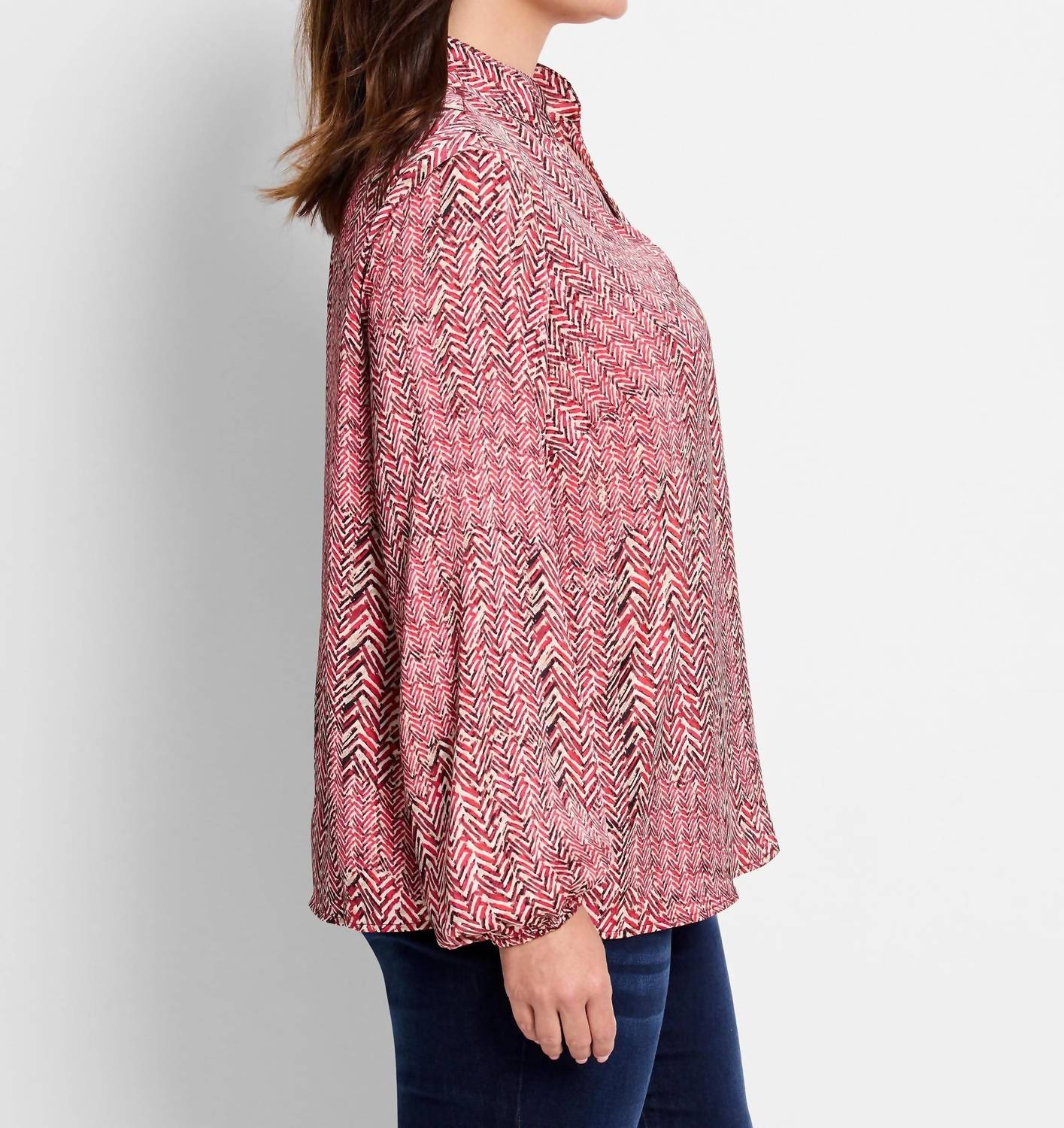 Nic + Zoe - Herringbone Stamp Top