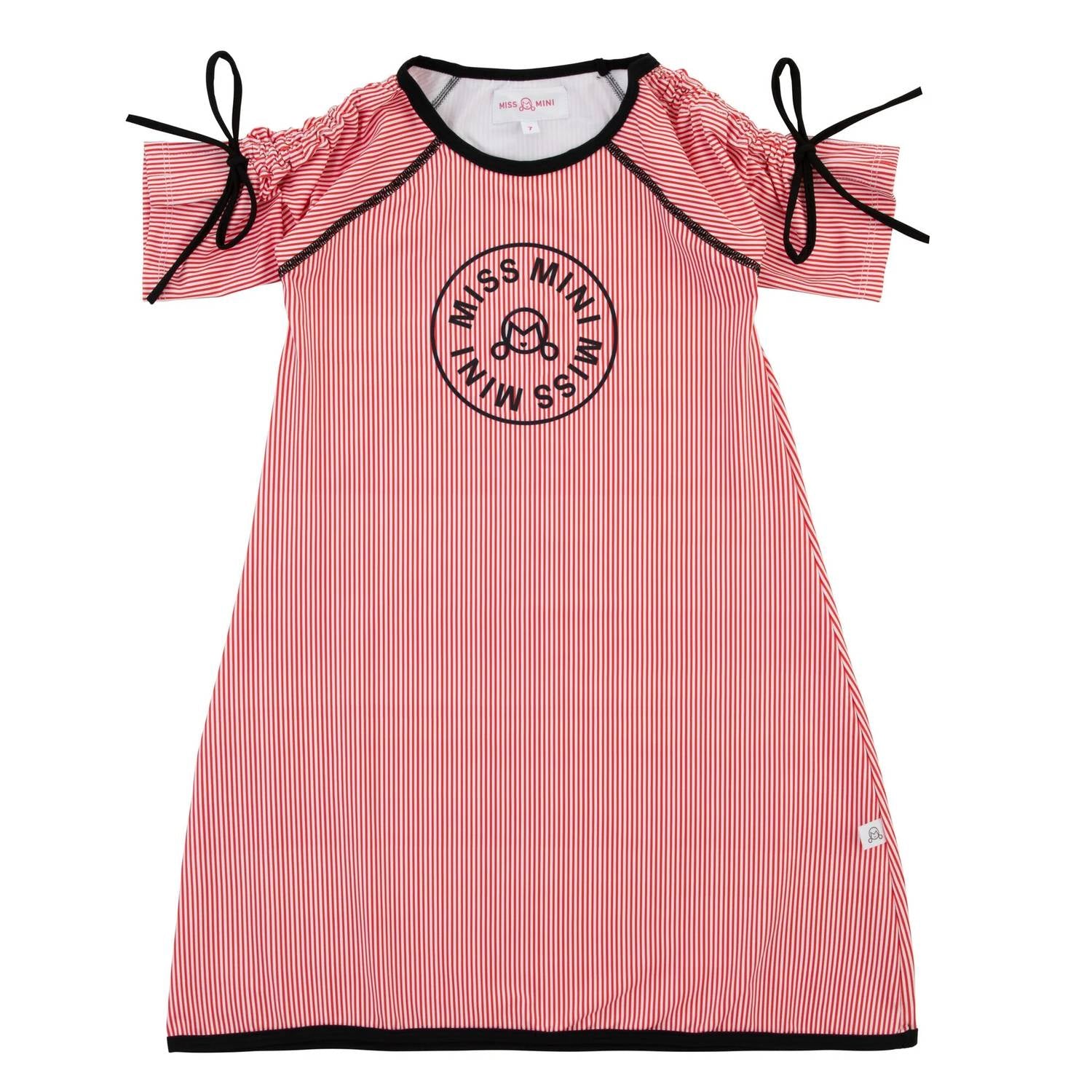 Miss Mini - Girls Pinstripe Beach Dress