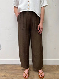 Blu Pepper - Textured High Elastic Waist Lounge Pants