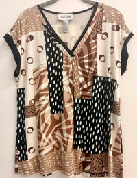 Joseph Ribkoff - Women's Print V-Neck Top