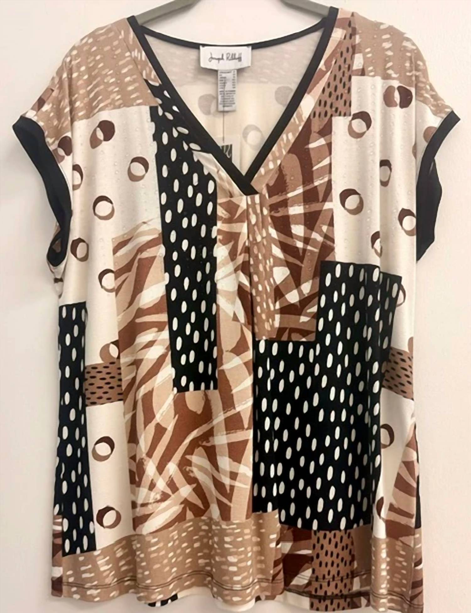 Joseph Ribkoff - Women's Print V-Neck Top