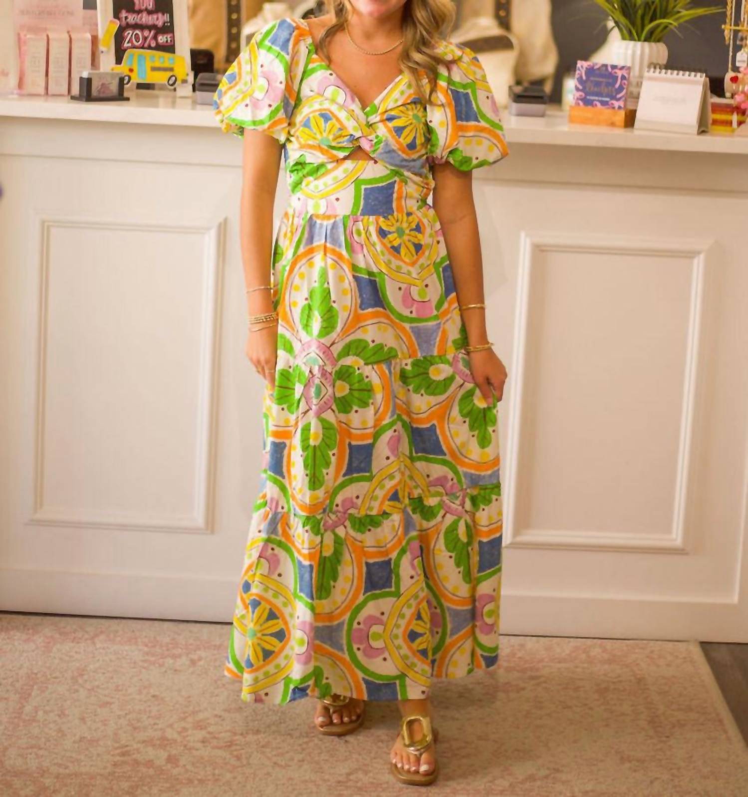 Sincerely Ours Gwen Maxi Dress in florencia - women's dress
