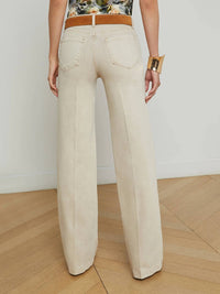 L'Agence - Clayton High Rise Wide Leg Jeans
