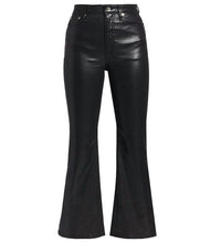 Rag & Bone - Casey Coated High-Rise Ankle Flare Jean