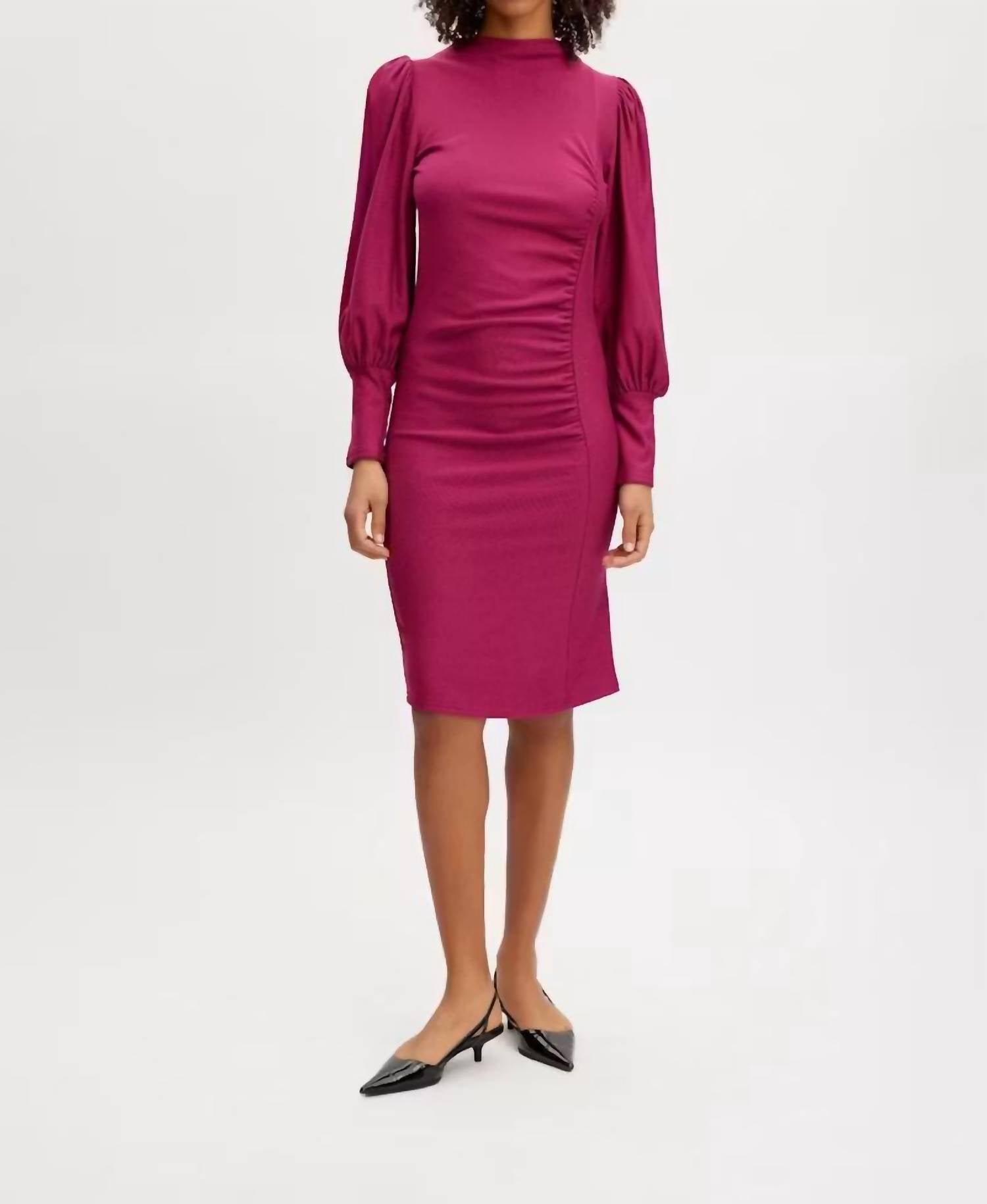 Gestuz - Rifagz Puff Fitted Midi Dress