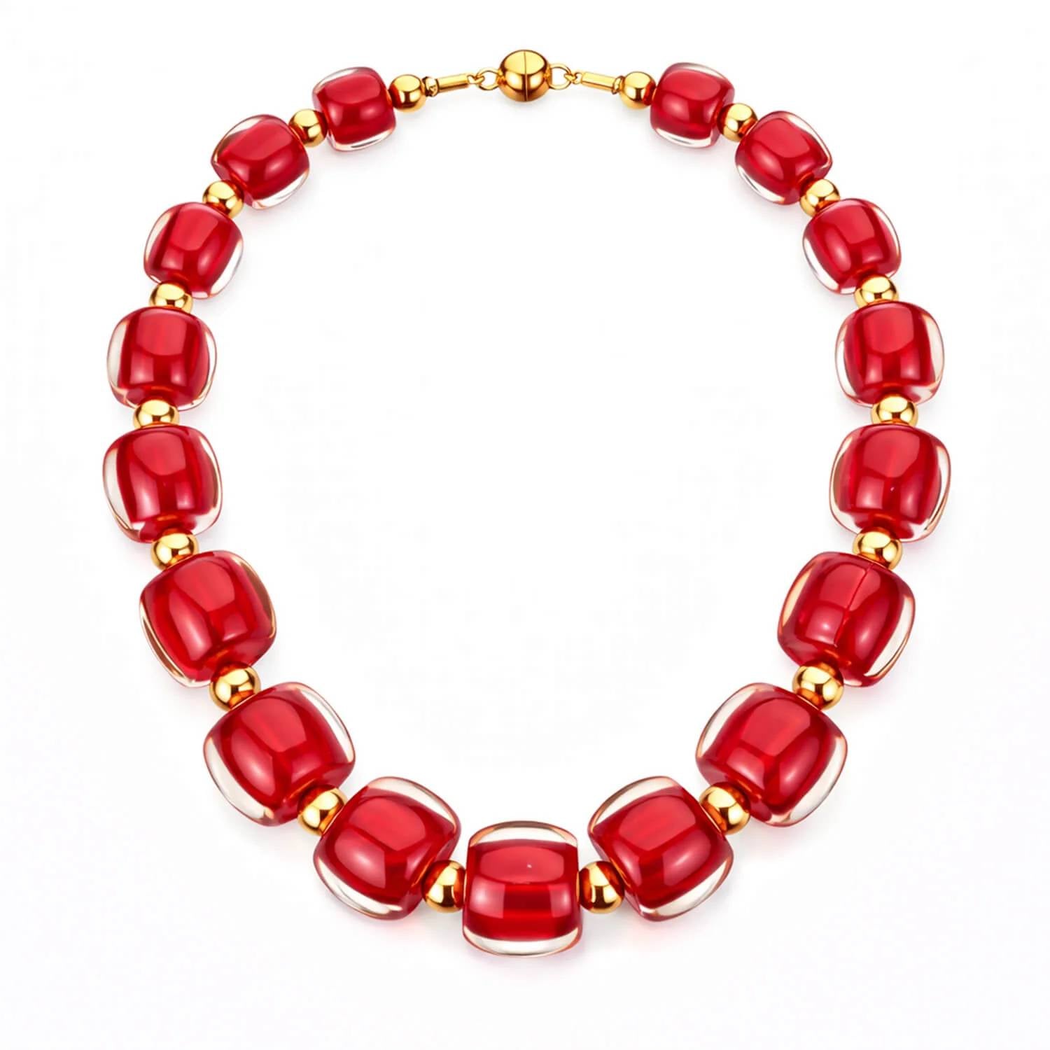 Gold & Honey - Women's For After Hours Beaded Lucite Necklace