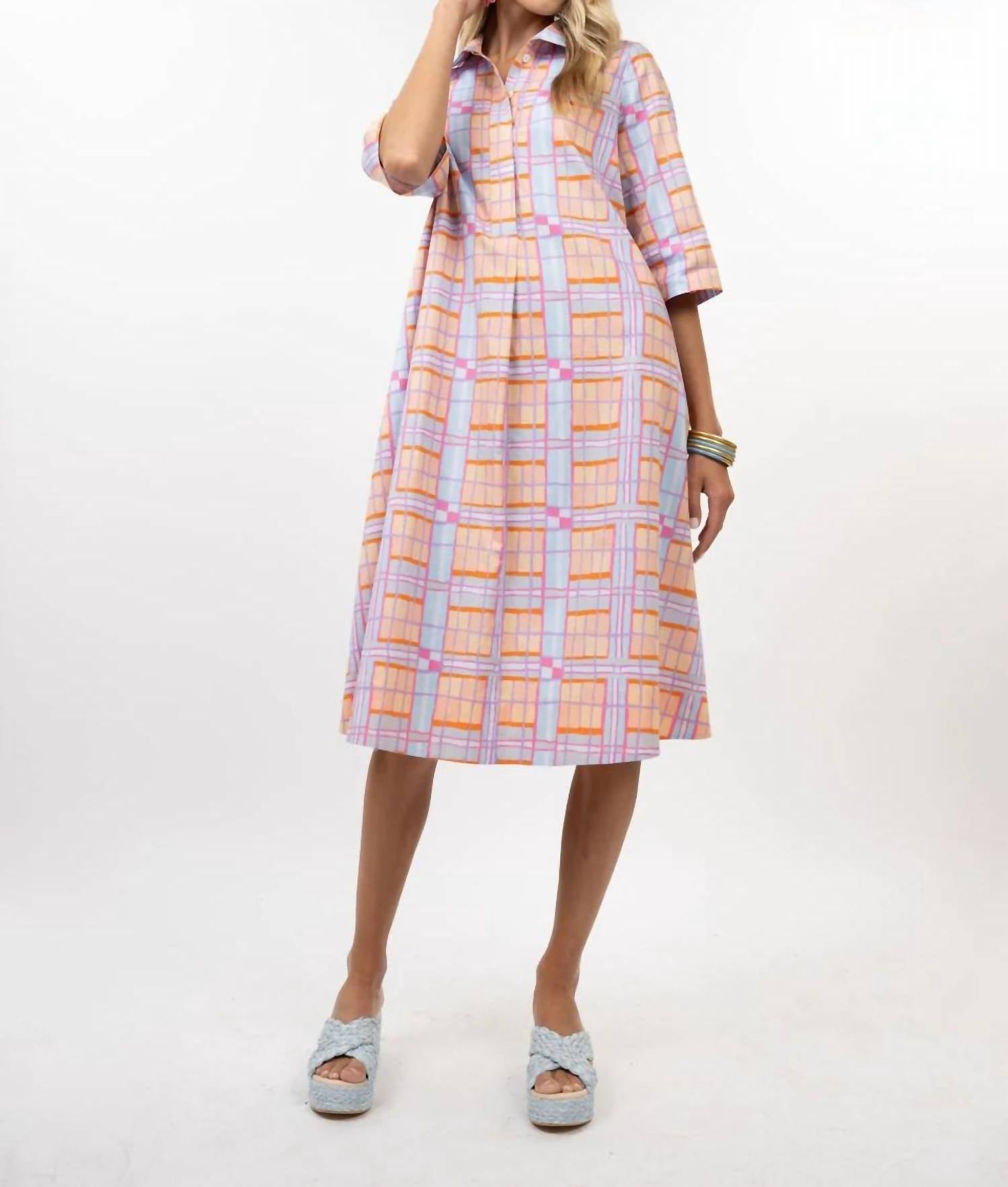 Uncle Frank - Plaid Midi Swing Dress