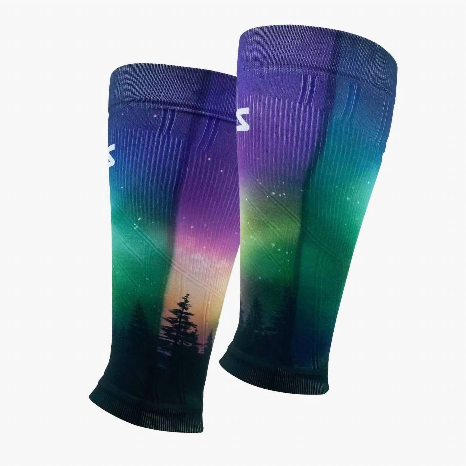 Zensah Unisex - Print Compression Leg Sleeves in northern lights - men's item - detail view
