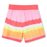 Billieblush Kids' Knit Striped Shorts in multicolor - kids' shorts - alternate view