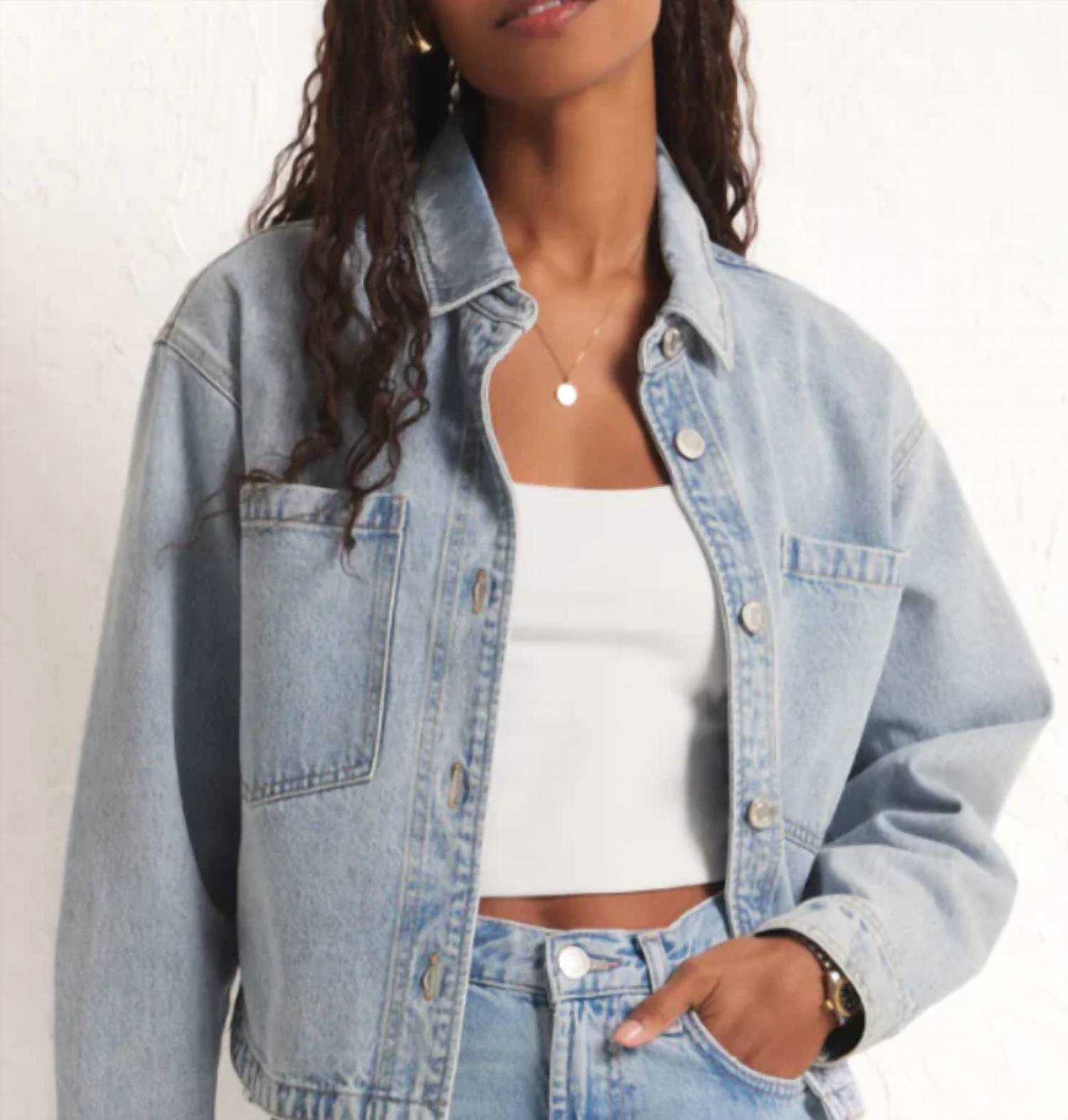 Z Supply - Cropped Denim Jacket