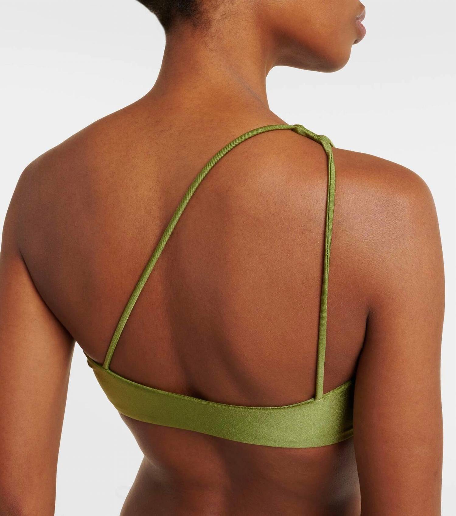 Jade Swim Apex One Shoulder Top in green - women's swimwear - view 4