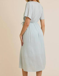 Gilli - Half Sleeve Faux Wrap Dress