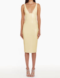 Amanda Uprichard - Sorvette V-neck Midi Dress