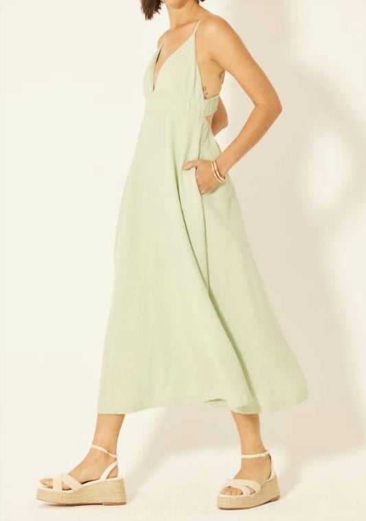 Bila77 - Open Back Midi Dress