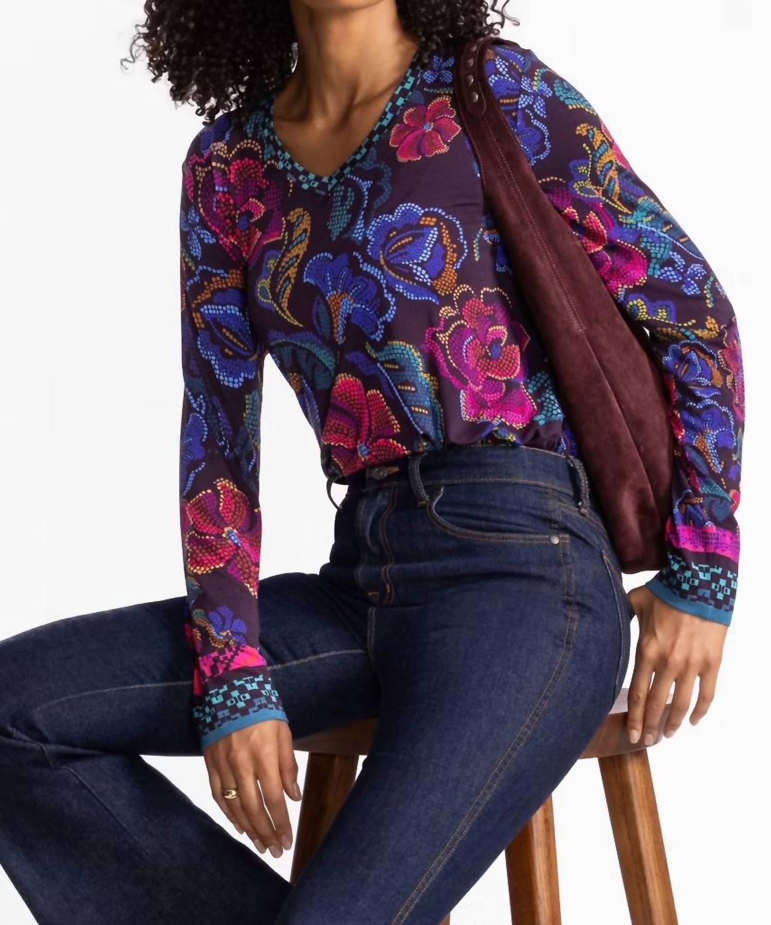 Johnny Was - Janie Favorite Long Sleeve V-neck Tee