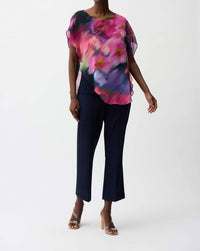 Joseph Ribkoff - Recycled Chiffon Floral Print Top
