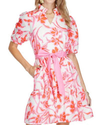 Joy Joy - Split Neck Flounce Dress
