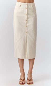 Greylin - Celine Twill Midi Skirt
