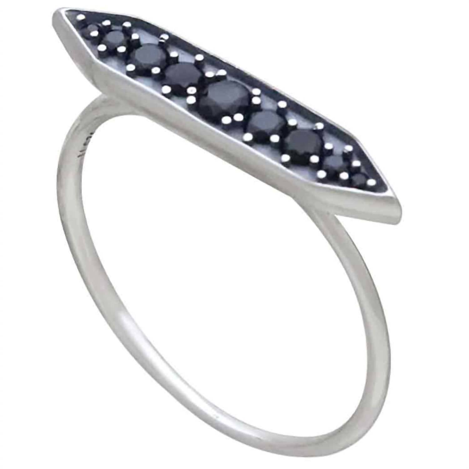Nina Artisan Crystal Stacking Ring in silver - women's jewelry