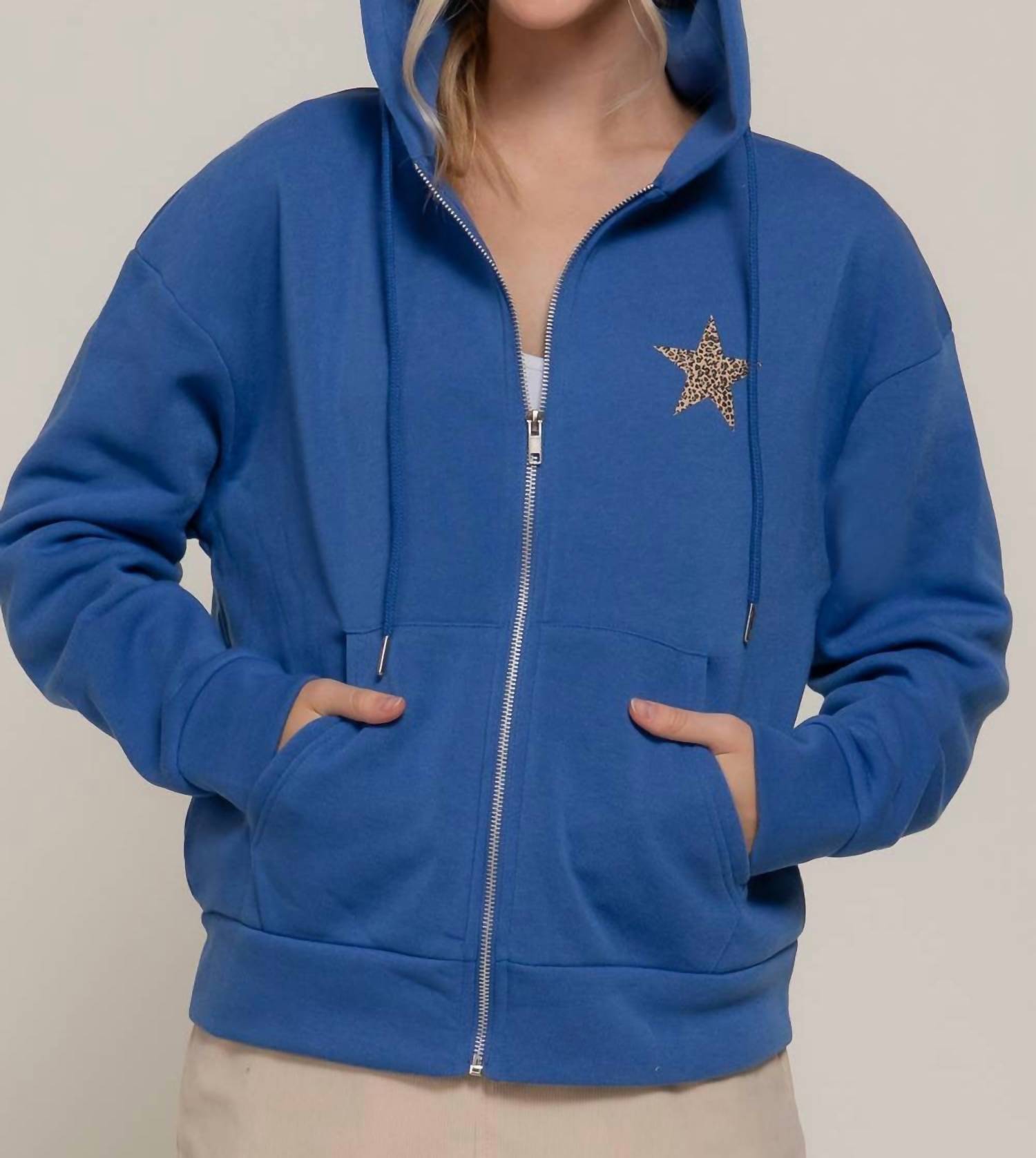 Active Usa - Long Sleeve Zip-up Hoodie Jacket