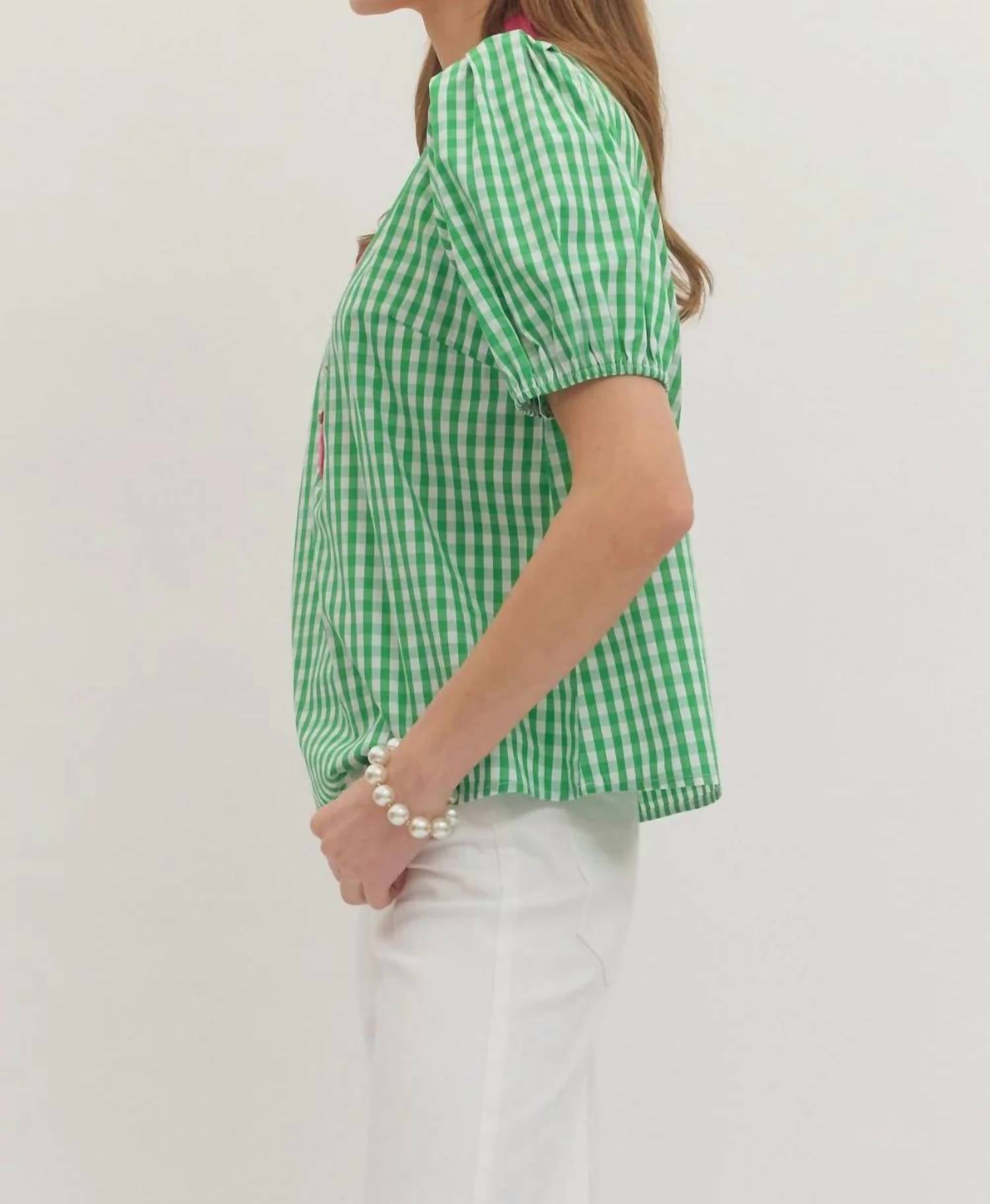 Entro - Glinda Gingham Blouse