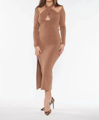Circular Path - Martini Long Sleeve Dress