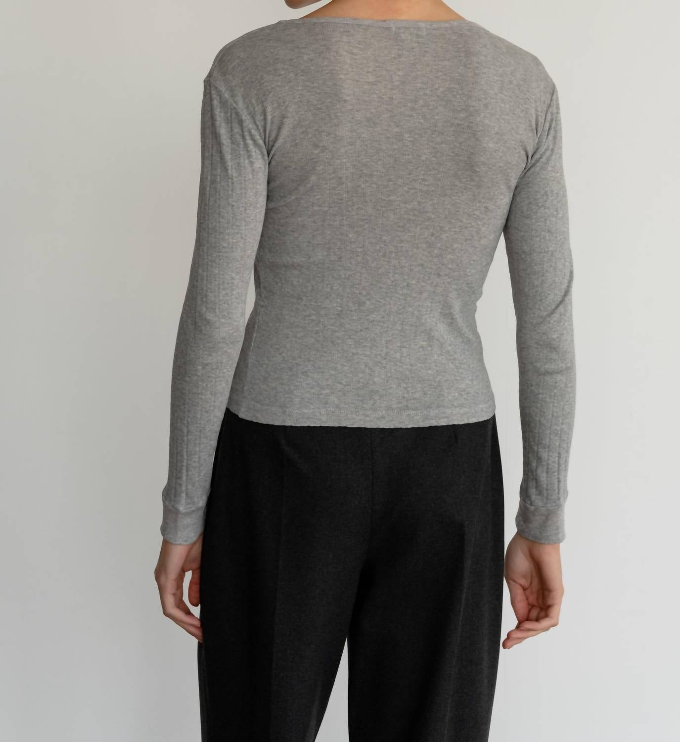 Donni. - Pointelle Long Sleeve Top