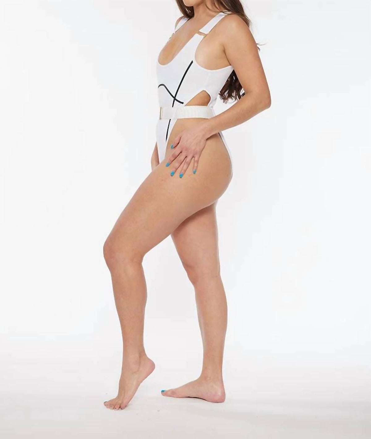 Circular Path - High Cut Bodysuit