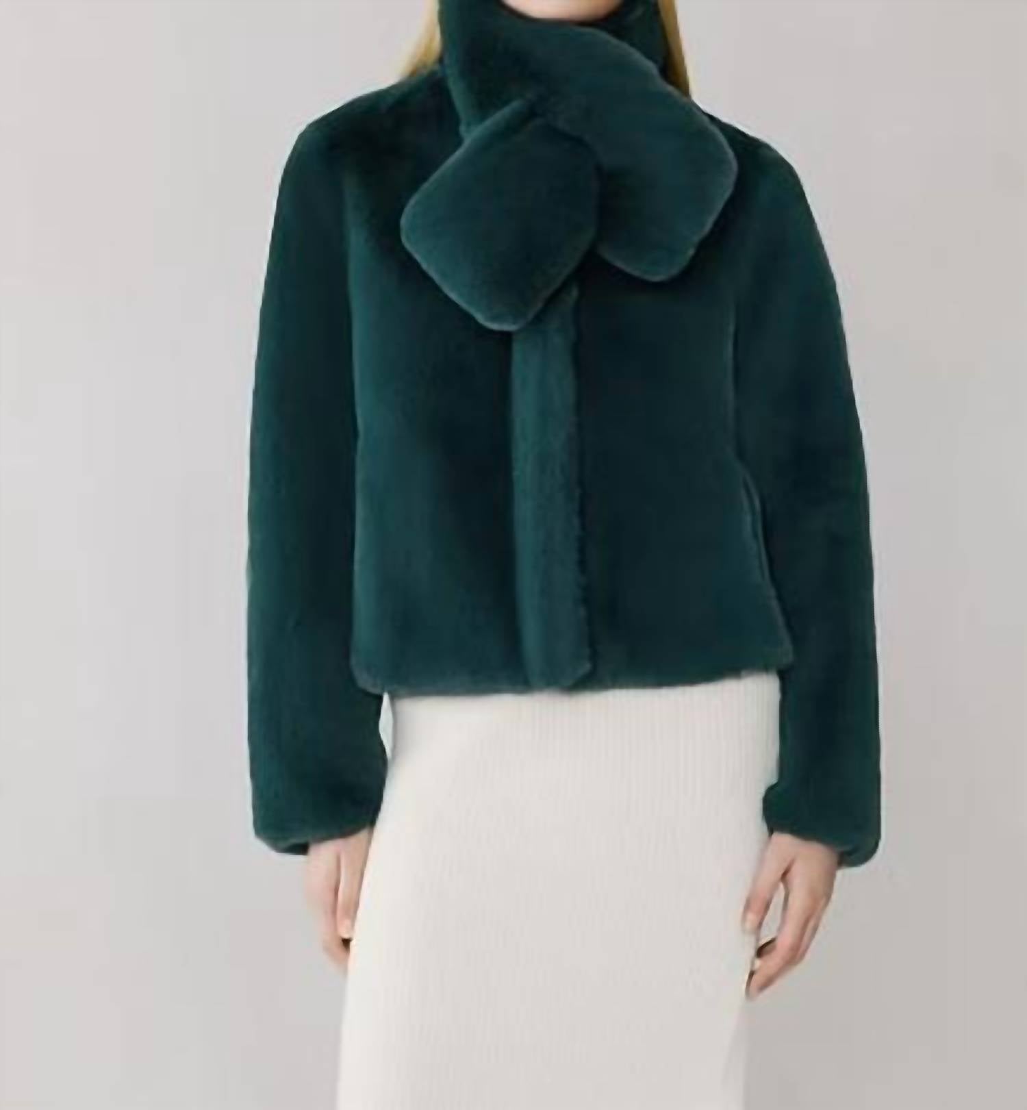 SOIA&KYO Kendell Faux Fur Jacket in minitefore - women's jacket