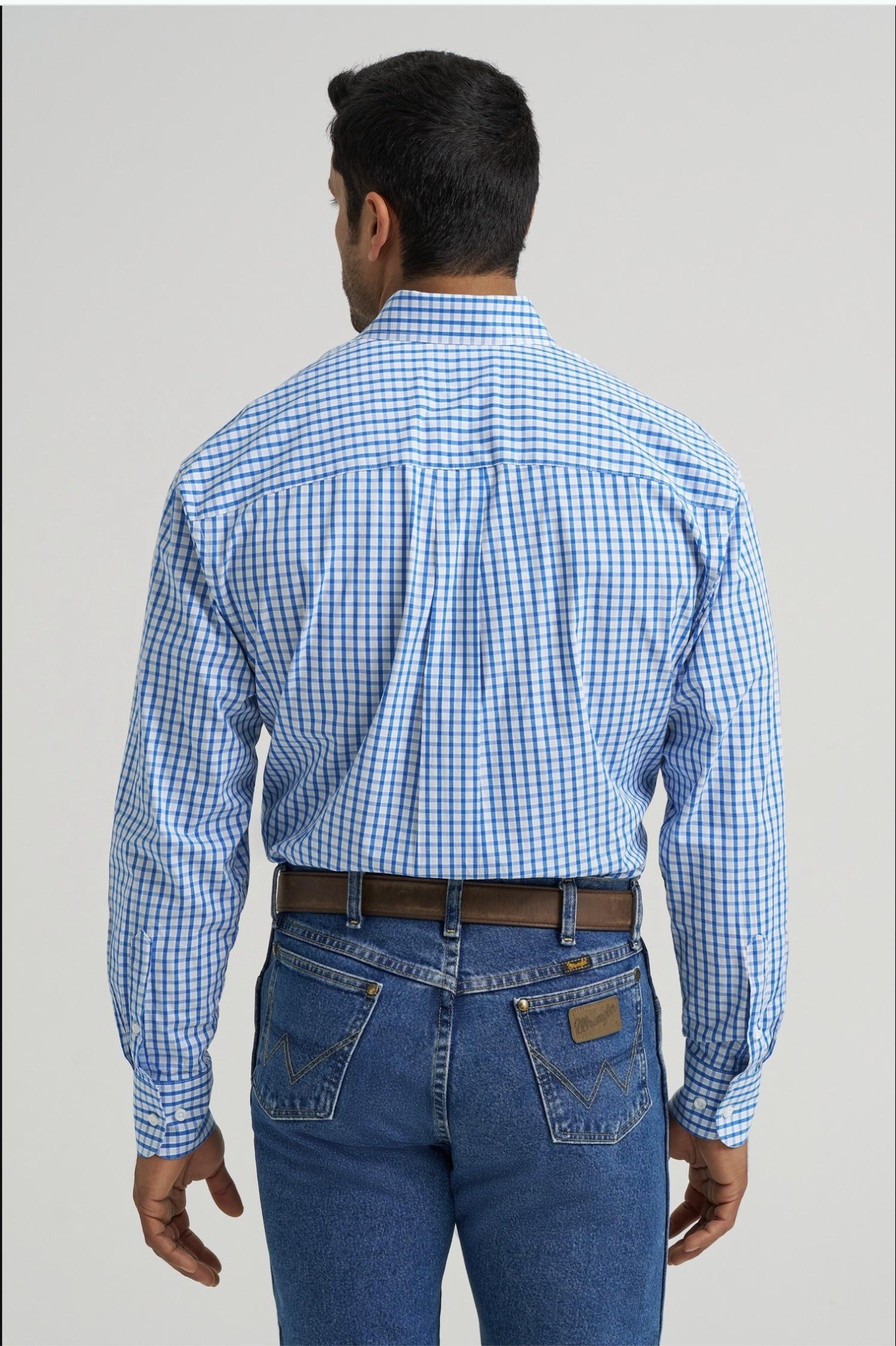 Wrangler - Men's One Pocket Button Down Shirt