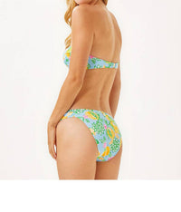 Lilly Pulitzer Clancy Bikini Bottoms in bluette make lemonade - women's swimwear - detail view