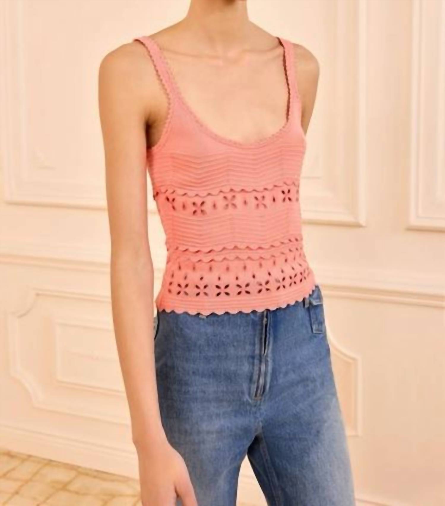 Ulla Johnson - Sea Embroidered Camisole Top