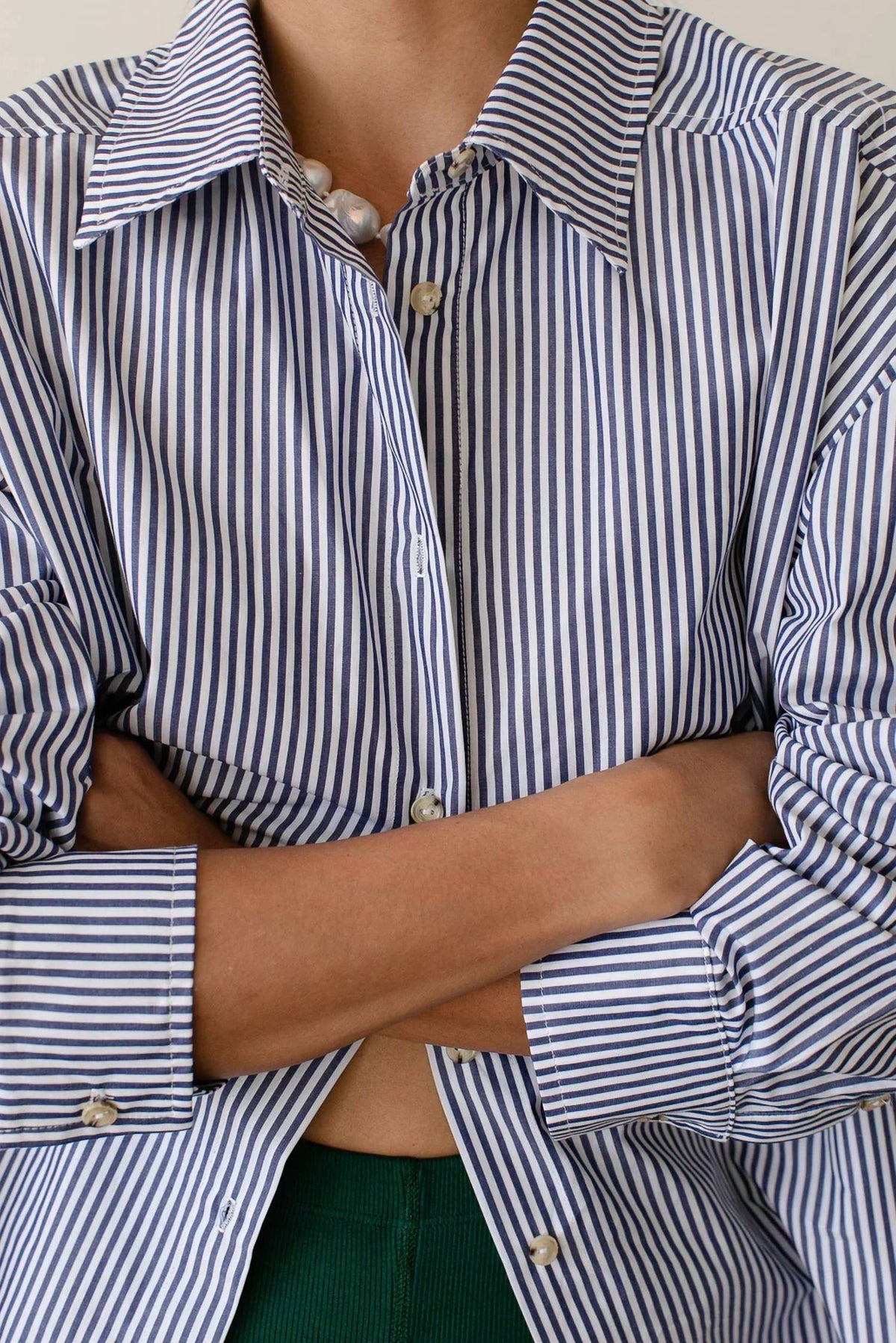 Donni. - Pop Button-down Shirt