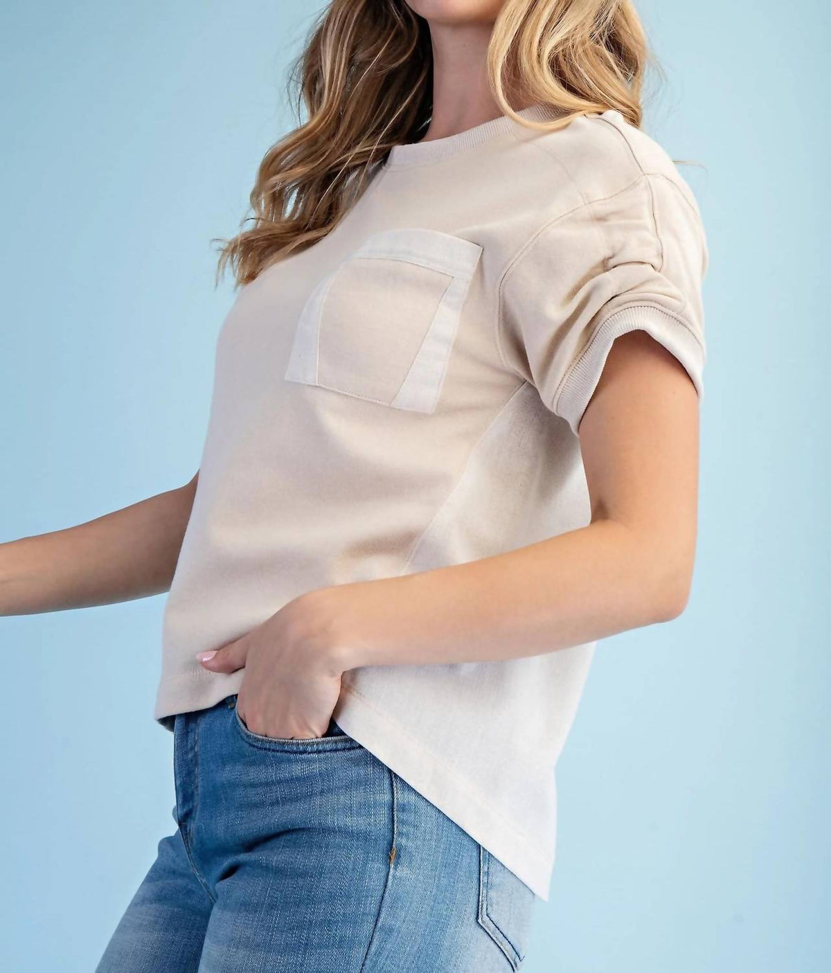 Gigio - Ruched Short Sleeve Tee