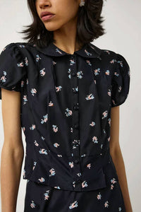 Ciao Lucia - Papillon Print Short Sleeve Blouse
