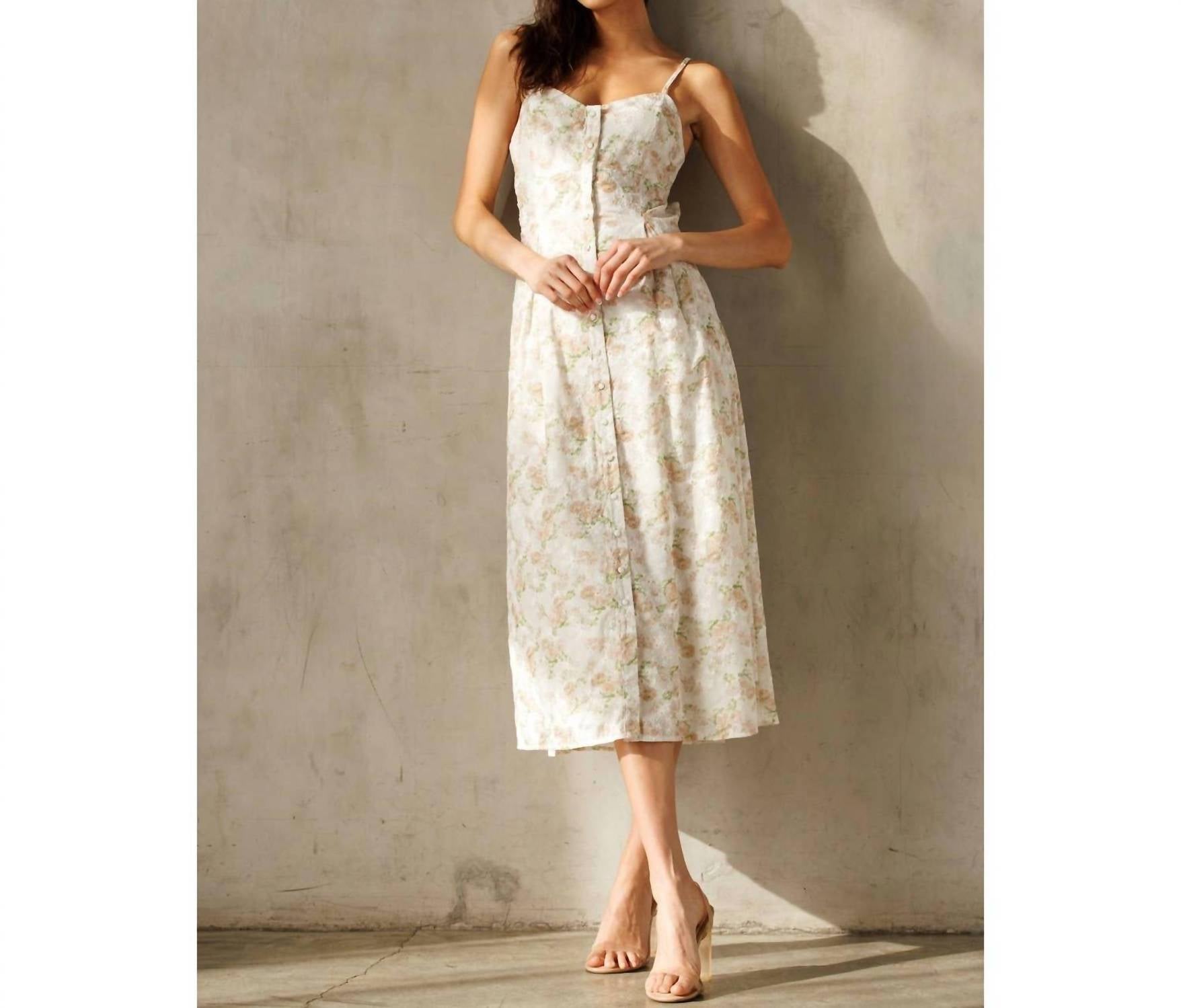 Storia - Romantic Floral Midi Dress