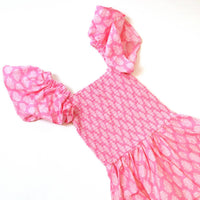 8 Oak Lane - Block Print Smocked House Dress
